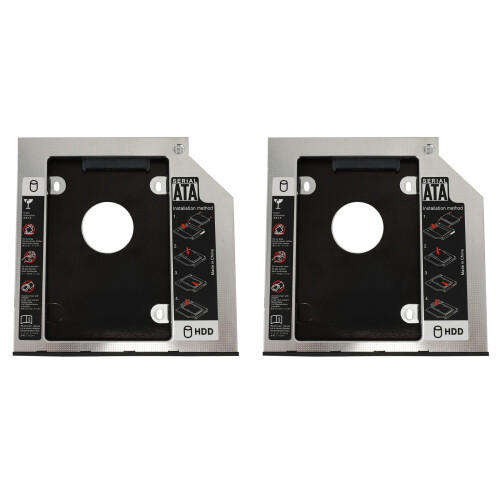 Hårddiskfack 9,5 mm universal SATA 2:a hårddisk HD SSD