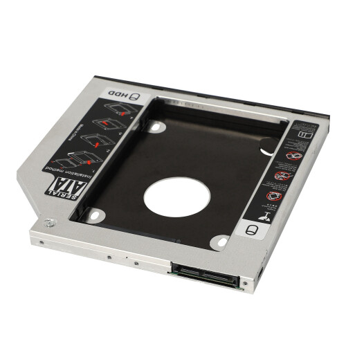 Hårddiskfack 9,5 mm universal SATA 2:a hårddisk HD SSD 2