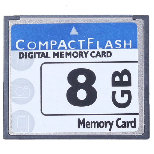 Professionellt 8 GB Compact Flash-minneskort (vitt och blått) 1