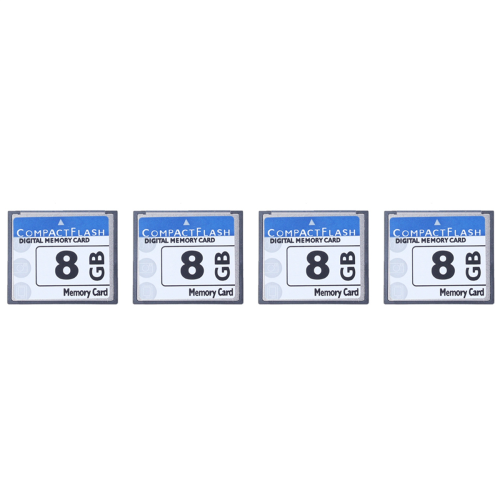 Professionellt 8 GB Compact Flash-minneskort (vitt och blått)