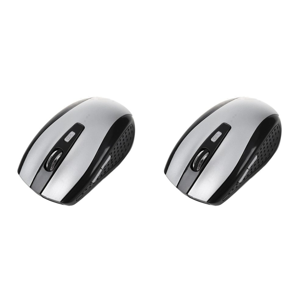 2.4G Usb Receiver Wireless Optical Mouse Mice For Pc Laptop, Silver 4713569821141