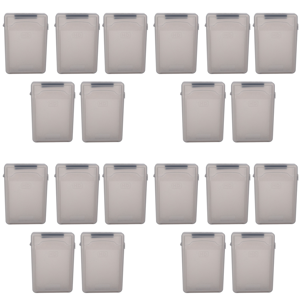 5Pcs 3.5" Ide Sata Hdd Hard Drive Disk Plastic Storage Box Case Gray 4713569817533