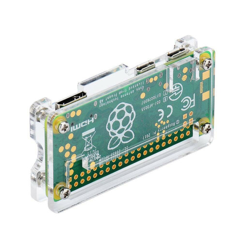 Akrylhölje för Zero W och Pi Zero med kylfläns 2