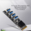 M.2 till PCI-E X1 4-portars USB 3.0 grafikkort ASM1184E M.2-adapter 2