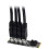 6x M.2 till PCI-E X1 4-portars USB 3.0 grafikkort ASM1184E M.2-adapter 6