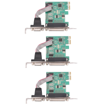 RS232-232 seriell port COM & DB25 skrivare parallellport
