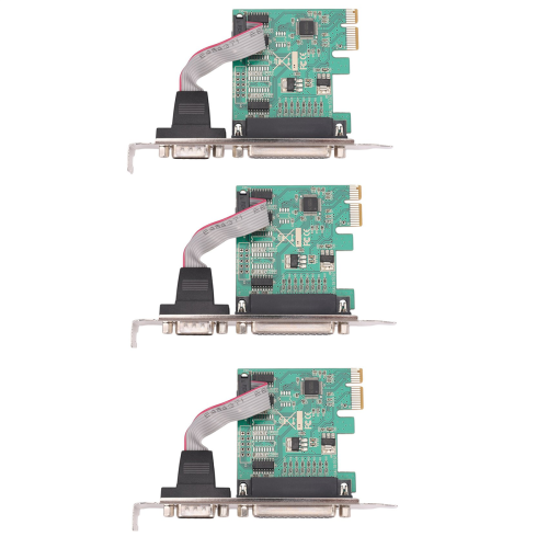 RS232-232 seriell port COM & DB25 skrivare parallellport