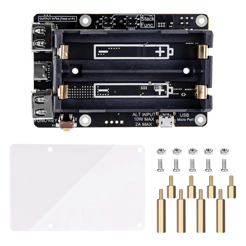 For UPS Power UPS HAT 18 650 Battery Expansion Board 2