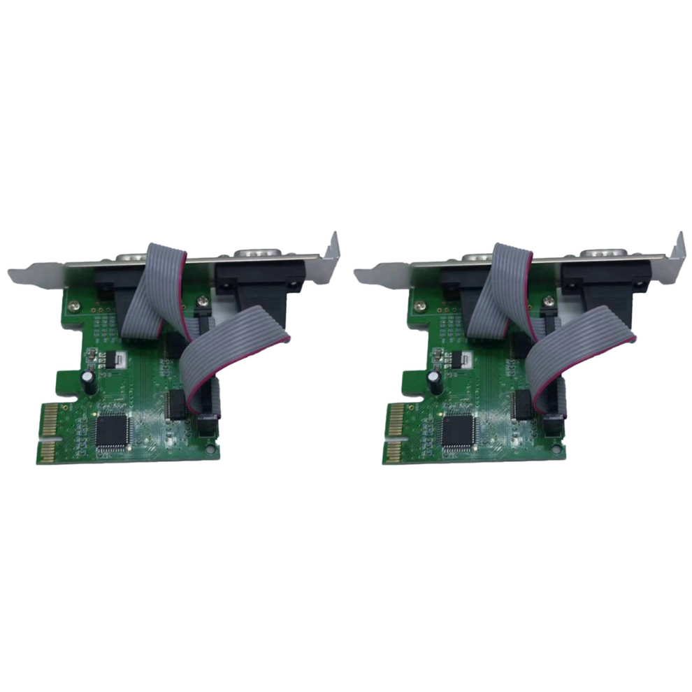 Pcie To Two Serial Ports Rs232 Interface Industrial Control 4711624765904