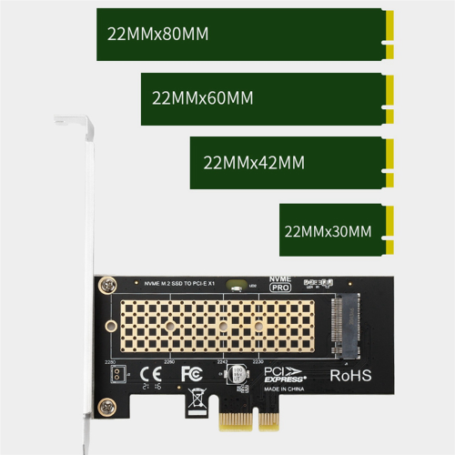 M2 NVME-riserkort M2 NVME till PCIe X1-riserkort för WIN10 1