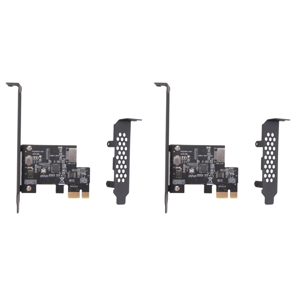Pci-E 1X To Usb 3.2 Gen1 5Gbps Type-E A-Key Expansion Card(Asm1042a) 4711624765775