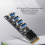 M.2 till PCI-E X1 4-portars USB 3.0 grafikkort ASM1184E M.2-adapter 3