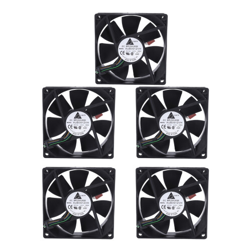 st 90x90x25 mm DC 12V 0,60A 4-poliga processorfläktar