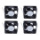 4X AC 220V-240V 0,14A Raffreddamento Cooler Borstlös Ventola 1