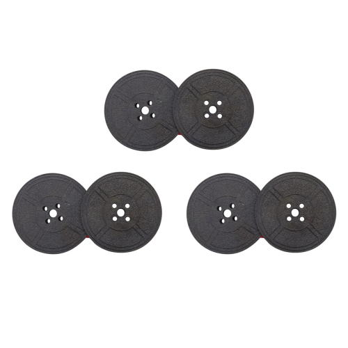 6Pack Typewriter Ribbon Twin Spool Red & Black for Most Typewriter
