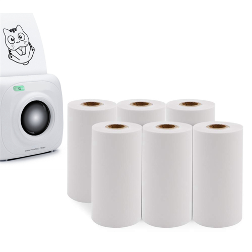 3 Rolls Printable Paper Thermal Paper 57X30mm for P1 P2 1