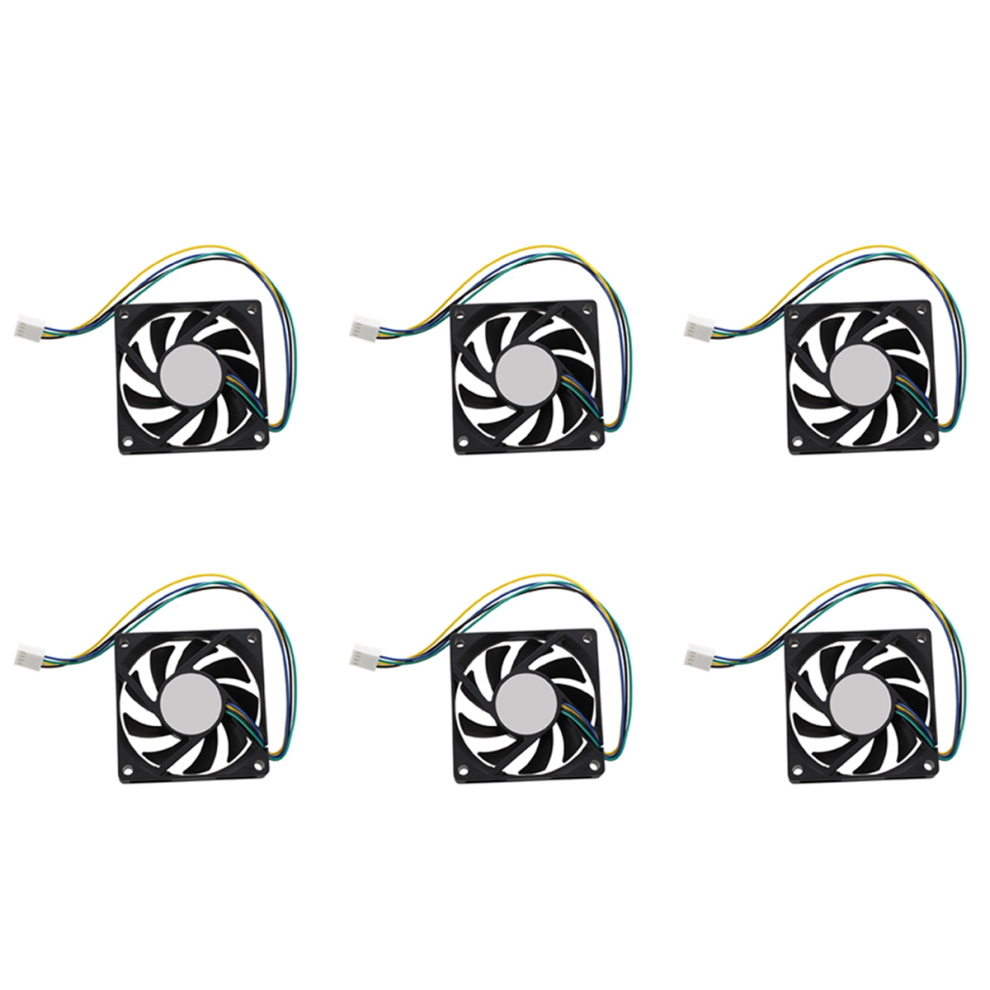 70X70x15mm 12V 4 Pins Pwm Pc Computer Case Cpu Cooler Fan Black 4713569824159