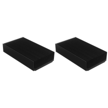 Kylfläns i aluminium 4,72 x 2,72 x 1,06 tum / 120 x 69 x 27 mm 22-flänsar