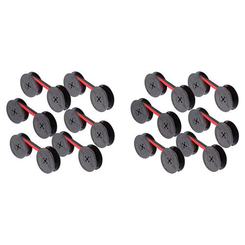 6Pack Typewriter Ribbon Twin Spool Red & Black for Most Typewriter