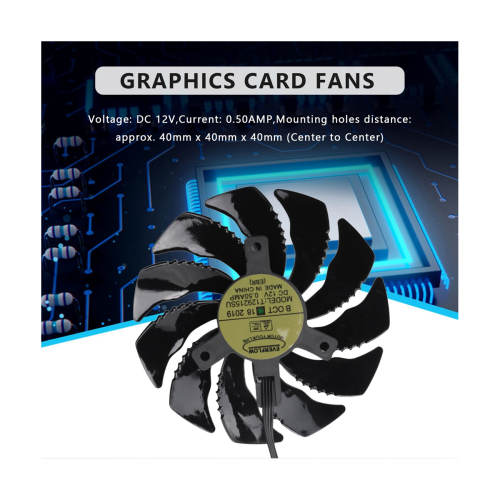 88mm GPU Cooler Fan for REDEON AORUS RX580/570 (1 Counterclockwise) 2