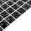 White Letters Arabic English Keyboard Sticker Decal Black 7