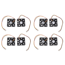 60mm 6cm DC 12V 3-pins datorchassi CPU-kylare kylfläkt svart 2 st