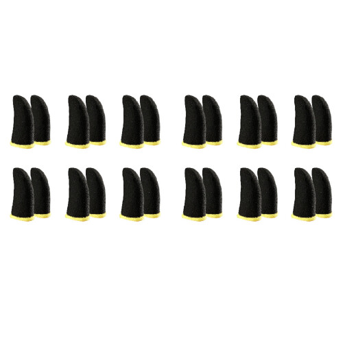 18-Pin Carbon Fiber Finger Sleeves (12 Pcs)
