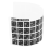 White Letters Arabic English Keyboard Sticker Decal Black 5