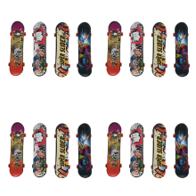 Mini 4-pack fingerbräda för lastbilsskateboardleksak barn 95 mm