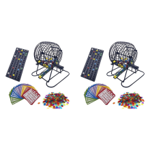 Bingo Game Set with 6 Inch Bingo Cage, 75 Balls, and 300 Bingo Chips