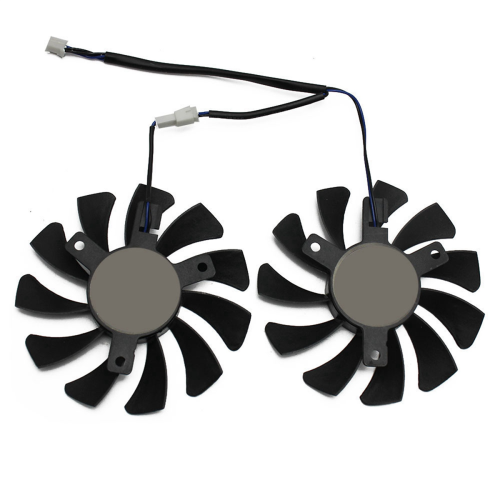 75mm 2Pin GTX1050Ti GPU Cooler DUAL Fan for GTX 1