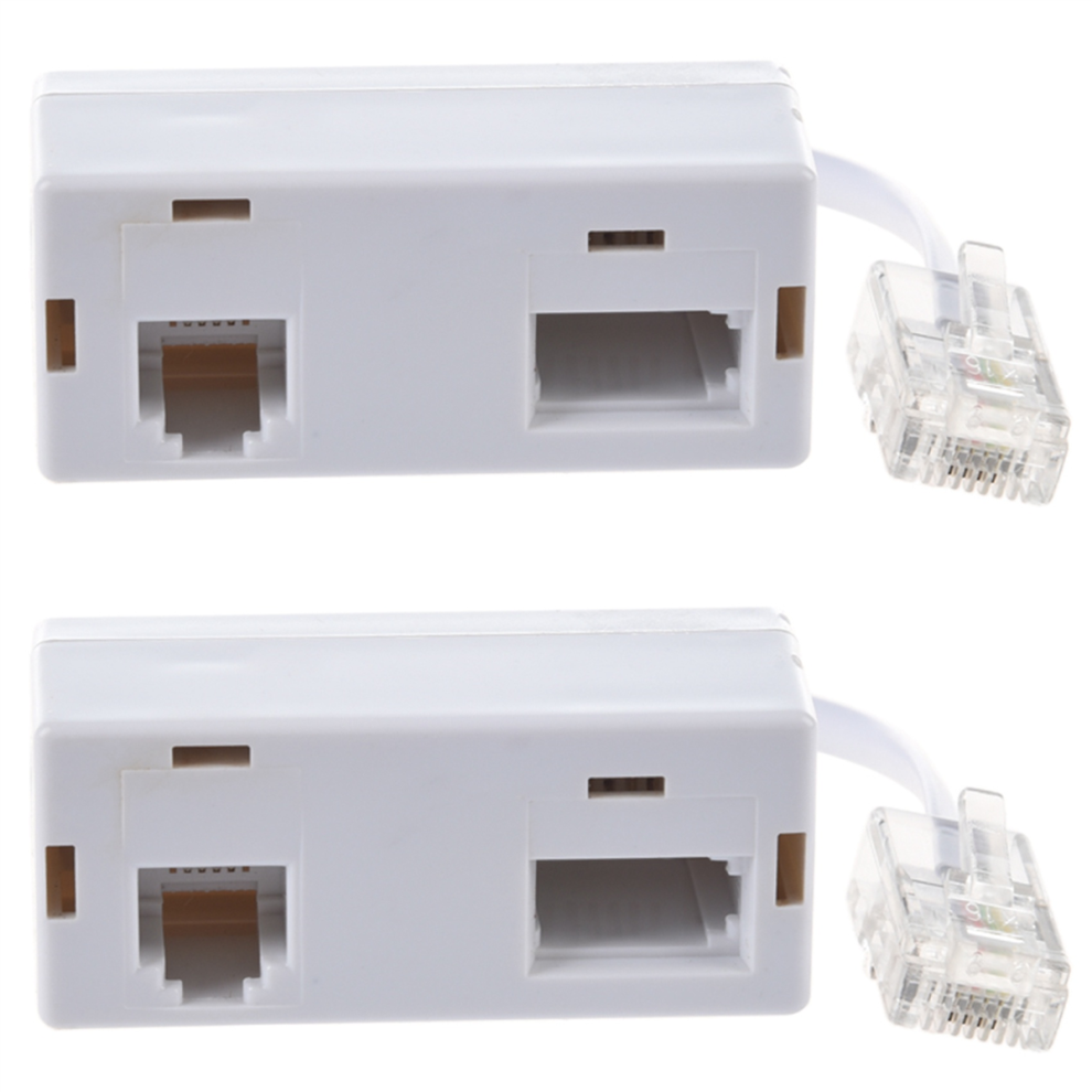 Rj45 Plug To Bt Rj11 Secondary Splitter Telephone Adapter 4711624771110