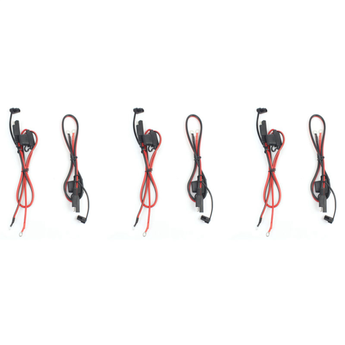 2Pcs Motorcycle Battery Charger Sae Charging Cable Sae Fuse