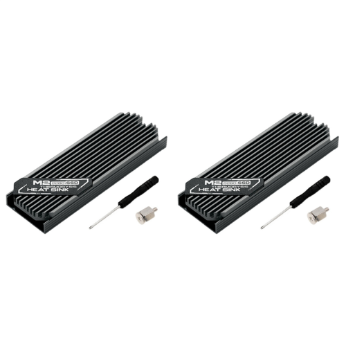 M.2 SSD-kylfläns M2 2280 SSD-hårddisk Aluminium Grå