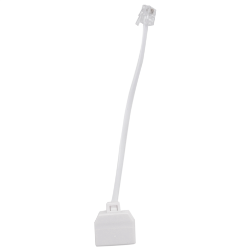 RJ11 6P4C telefonsplitter 1 hane 2 hona - vit 1