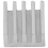 50 st 9x9x5mm mini-aluminiumkylfläns för IC LED-chipset RAM 5
