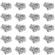 50 st 9x9x5mm mini-aluminiumkylfläns för IC LED-chipset RAM