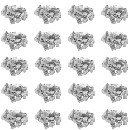 50 st 9x9x5mm mini-aluminiumkylfläns för IC LED-chipset RAM