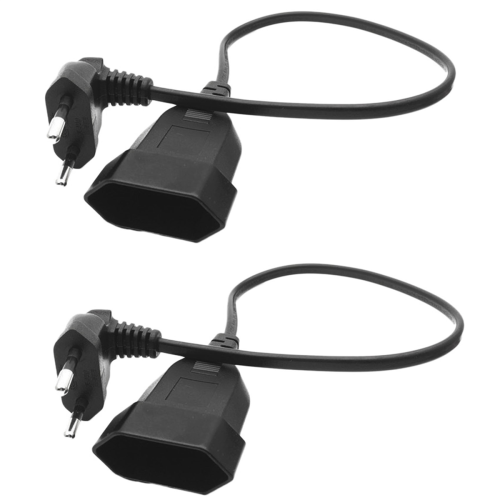 Europea Male Plug to Female Socket Power Cable for PC Computer (0.) 1