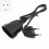Europea Male Plug to Female Socket Power Cable for PC Computer (0.) 3