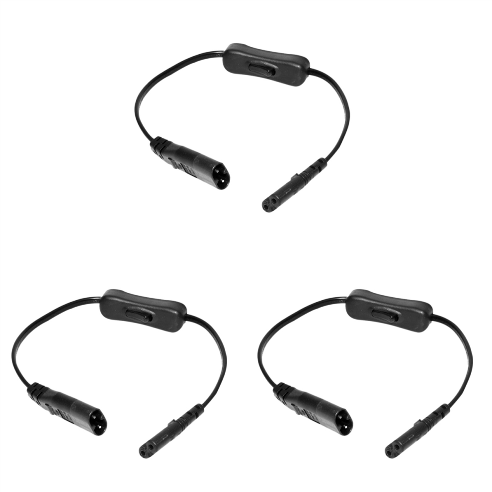 Iec320 C7 To C8 Power Adapter Extension Cord With Switch Control 4711624789689