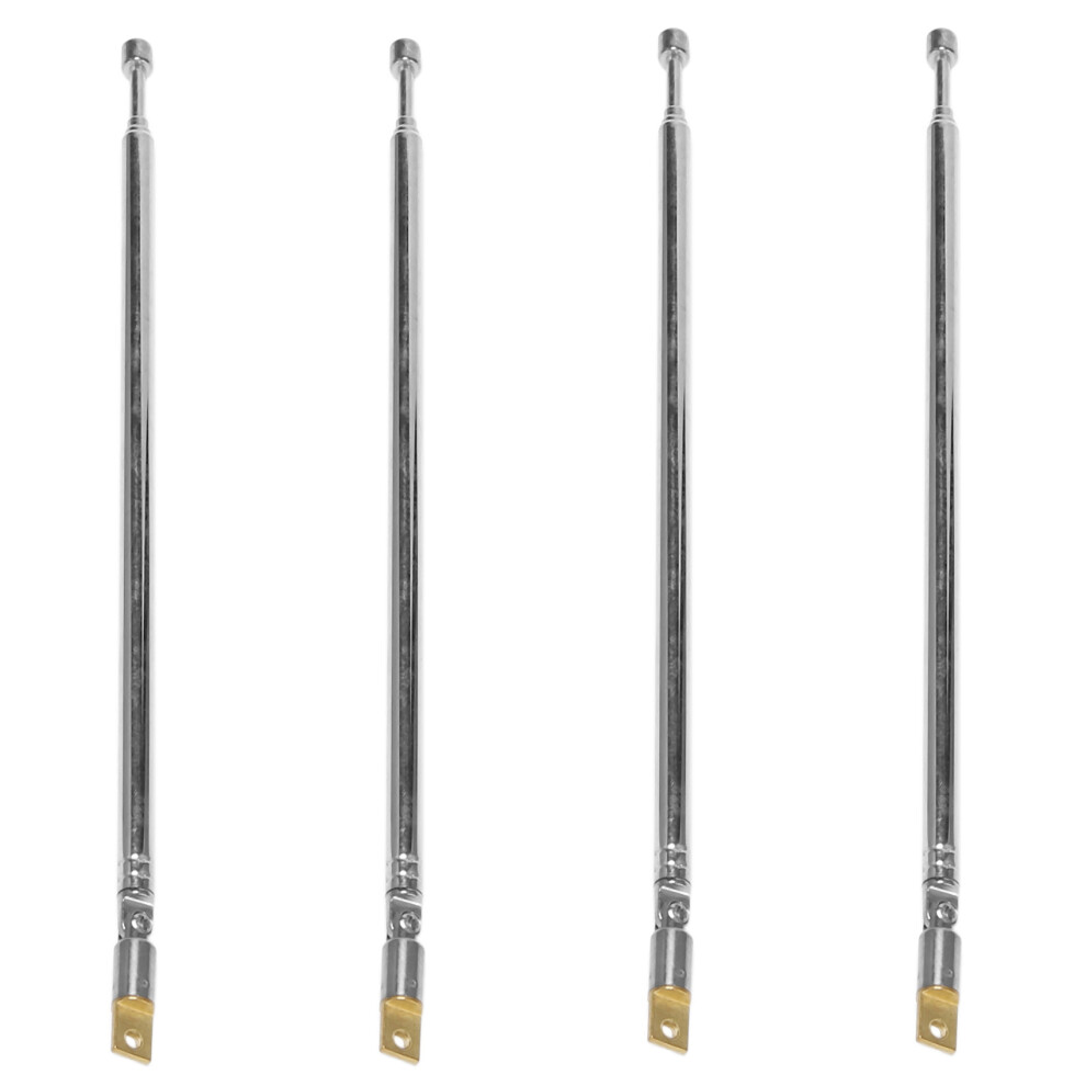 Replacement 60Cm 4 Sections Telescopic Antenna Aerial For Radio Tv 4711624790555