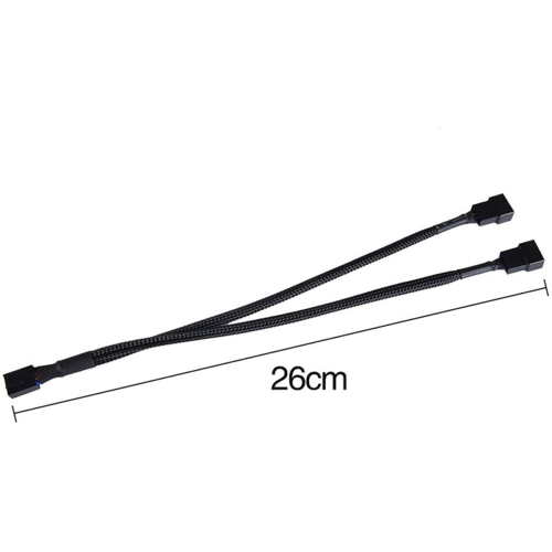 4 Pack PWM Fan Splitter Cable Y Computer PC 4 Pin 1 to 2 ,Braided 2