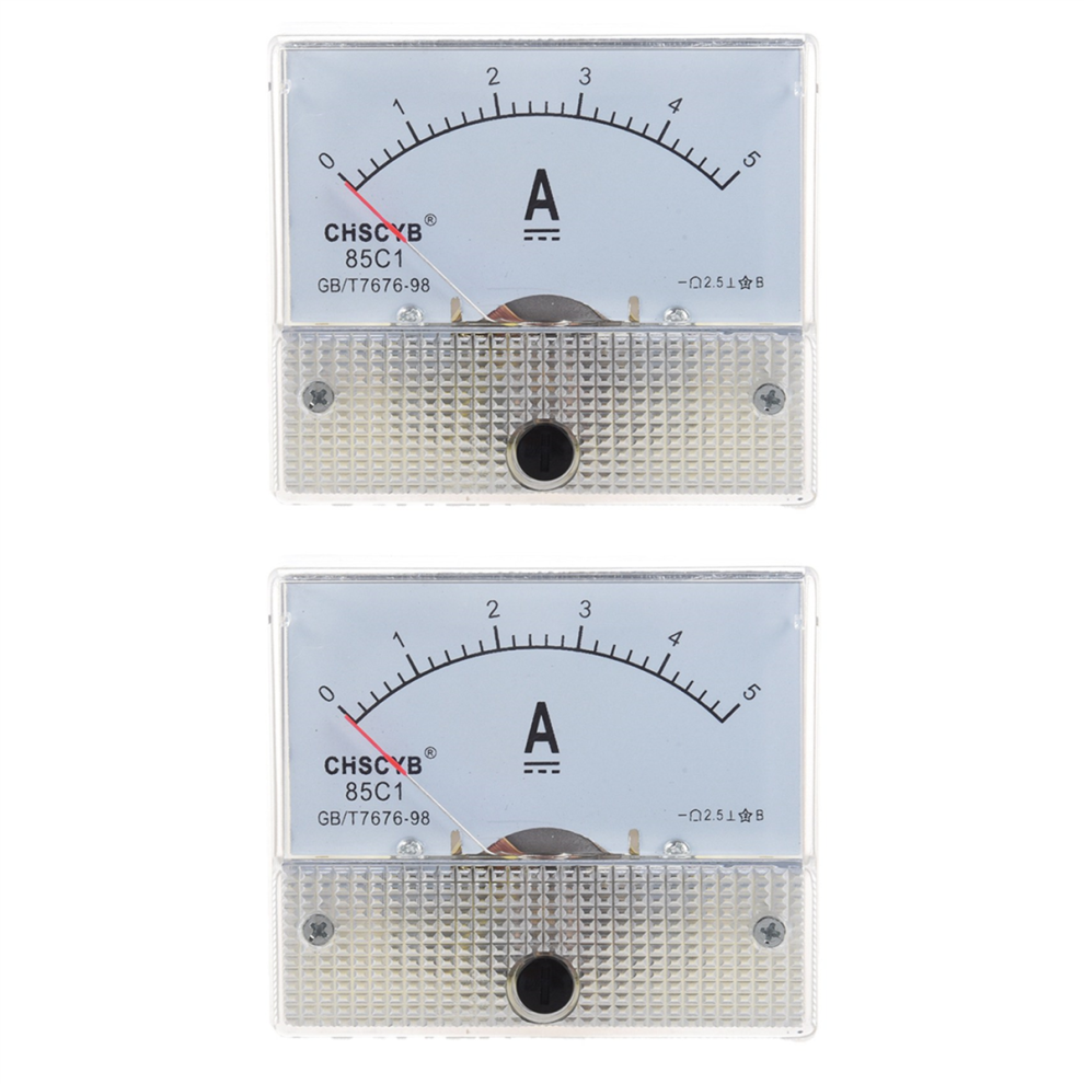 85C1-A Analog Current Panel Meter Dc 5A Amp Ammeter 4711624793013