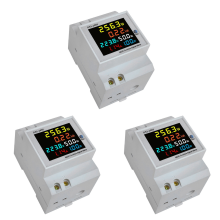 Din-skena AC-monitor 6IN1 250-450V 100A Spänning Ström Effektfaktor
