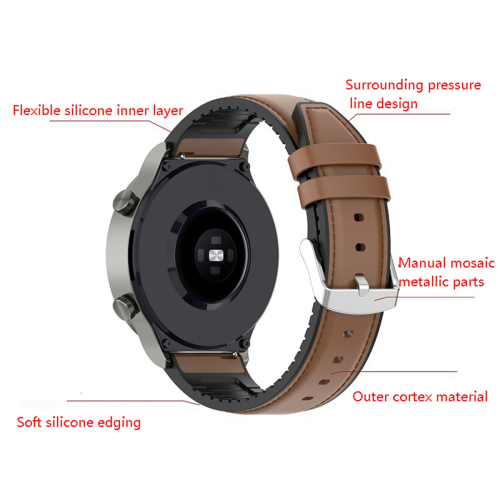 Läderarmband för Watch Pro armband brunt 1