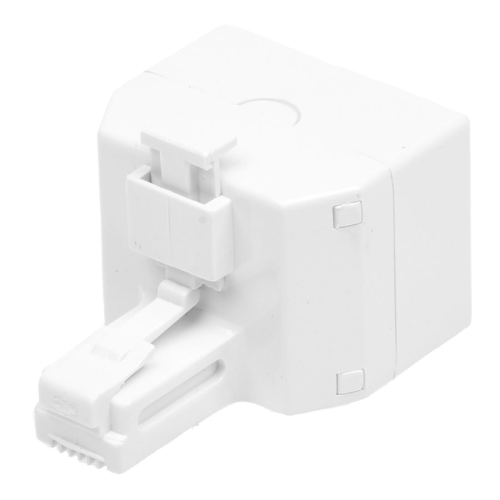 2-Way 6P4C RJ11 Modular Phone Wall Adapter and Splitter 1