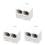 2-Way 6P4C RJ11 Modular Phone Wall Adapter and Splitter 1