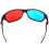 Red-blue / Cyan Anaglyph Simple style 3D Glasses(Extra Upgrade Style) 4