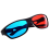 Red-blue / Cyan Anaglyph Simple style 3D Glasses(Extra Upgrade Style) 3